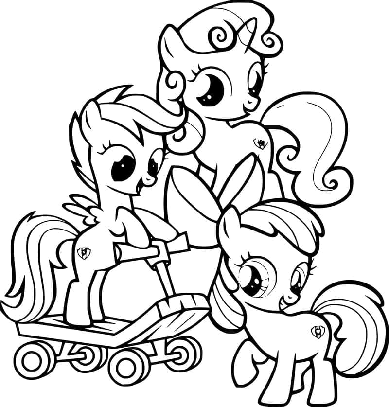Můj malý Pony (My Little Pony) omalovánky