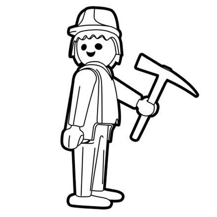 Tisknutelný Zdarma Playmobil omalovánka