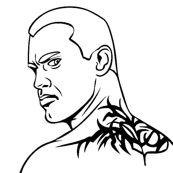 Tisknutelný Zdarma WWE omalovánka