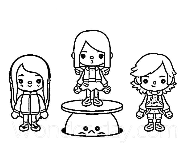 Toca Boca (13) omalovánka