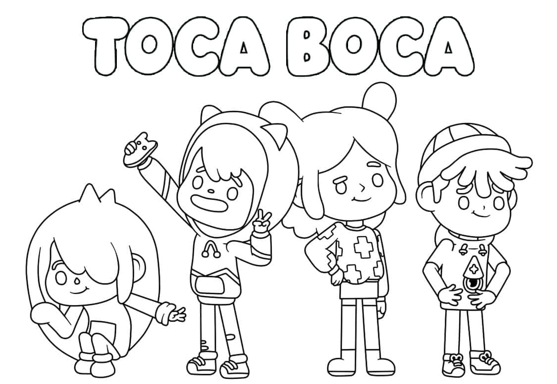 Toca Boca (14) omalovánka