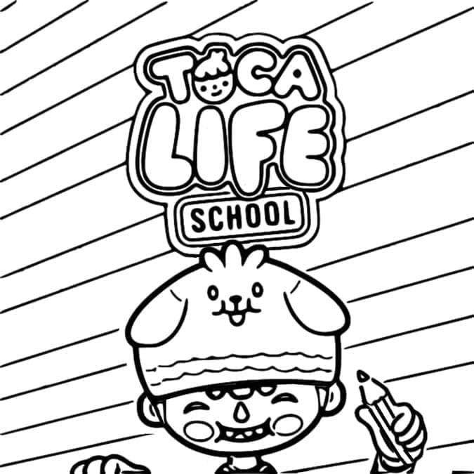 Toca Boca (18) omalovánka