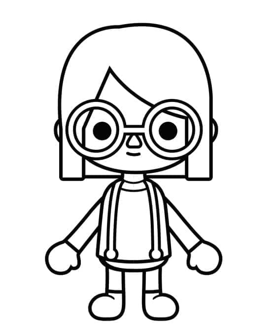Toca Boca (2) omalovánka