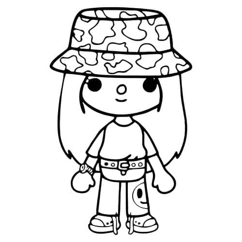 Toca Boca Obrázek omalovánka