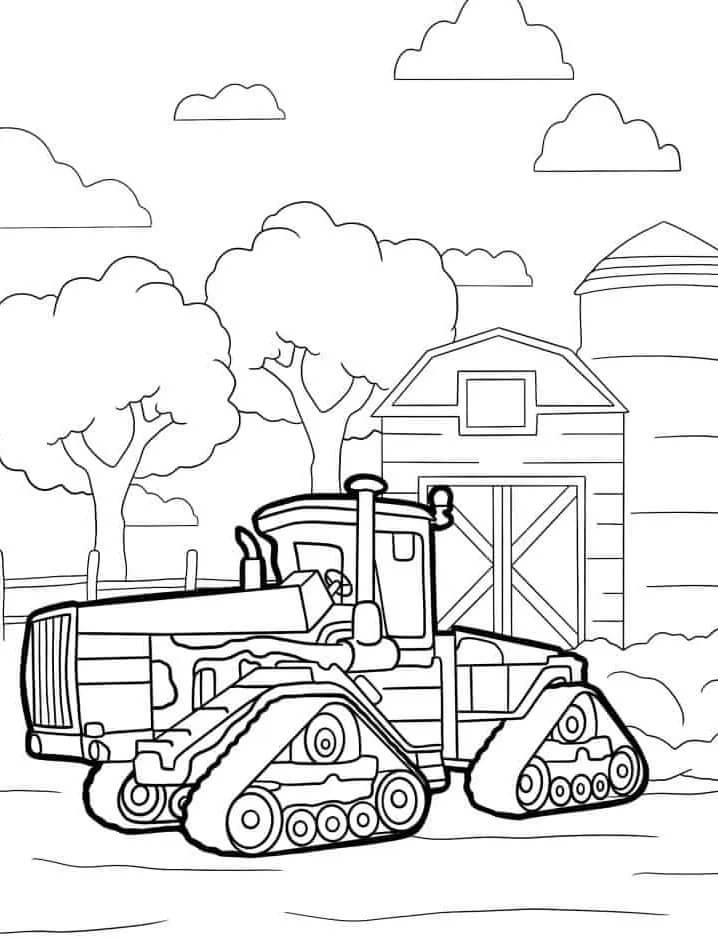 Traktor Obrázek omalovánka