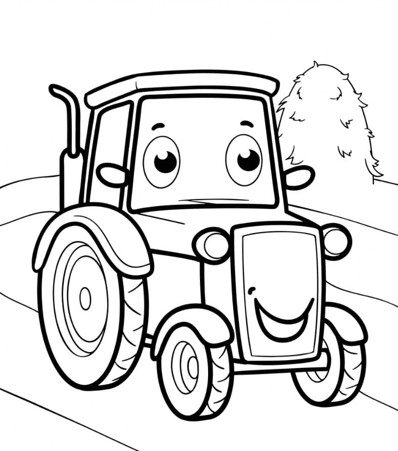 Traktor Vozidlo omalovánka