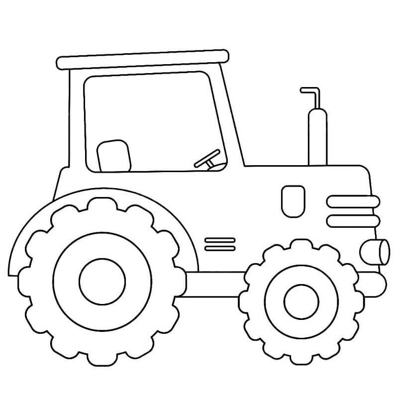 Traktor Zdarma omalovánka