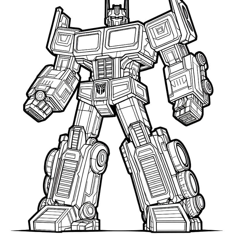 Transformers pro Děti omalovánka