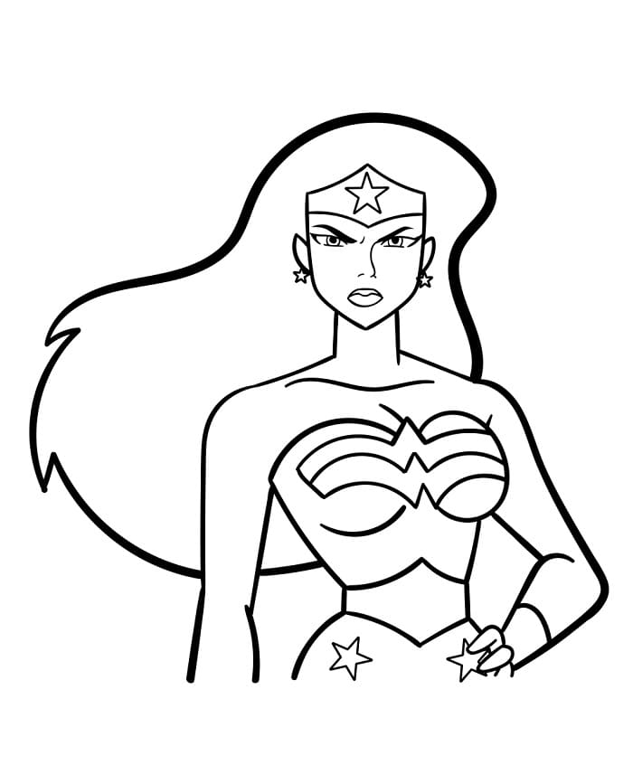 Úžasná Wonder Woman omalovánka