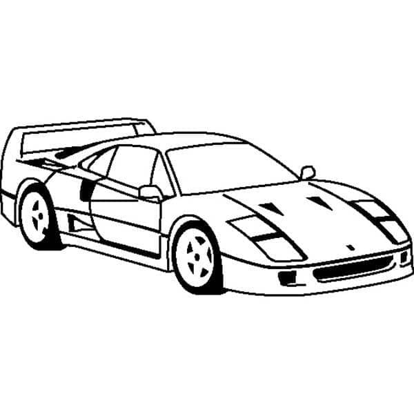 Úžasné Ferrari omalovánka