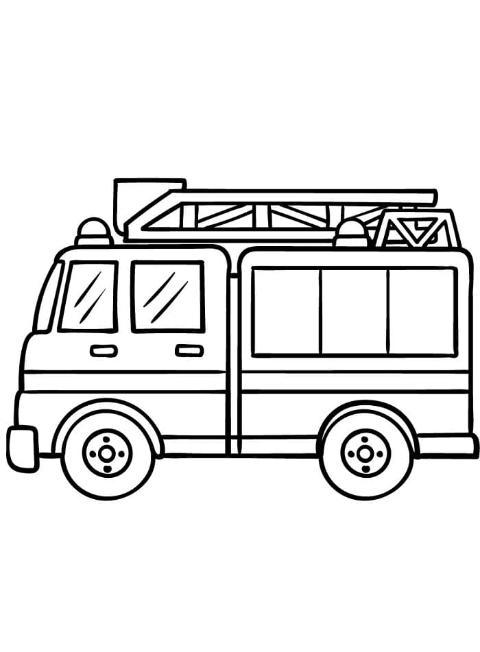 Úžasné Hasičské Auto omalovánka
