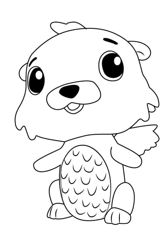 Úžasné Hatchimals omalovánka