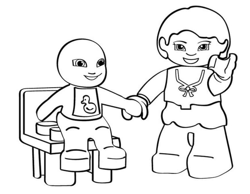 Úžasné Lego omalovánka