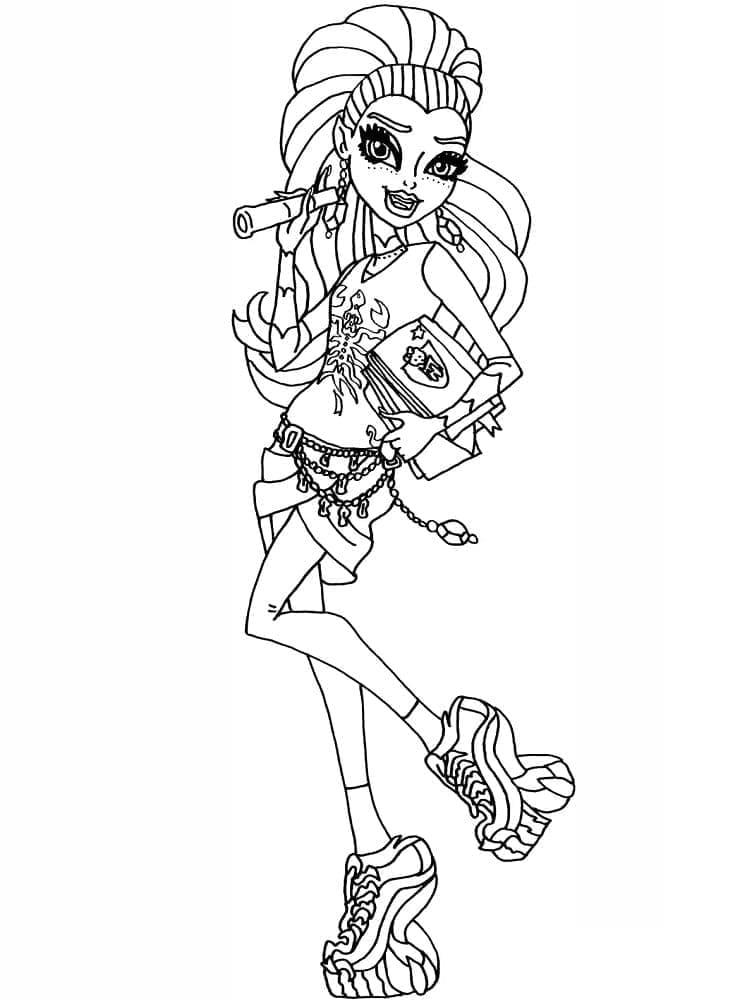 Úžasné Monster High omalovánka