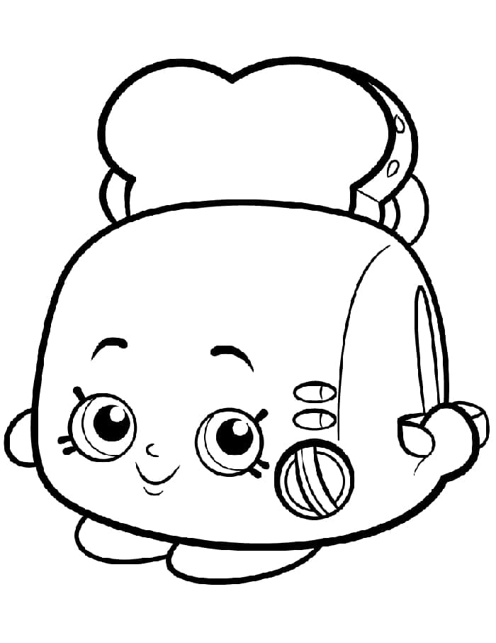 Úžasné Shopkins omalovánka