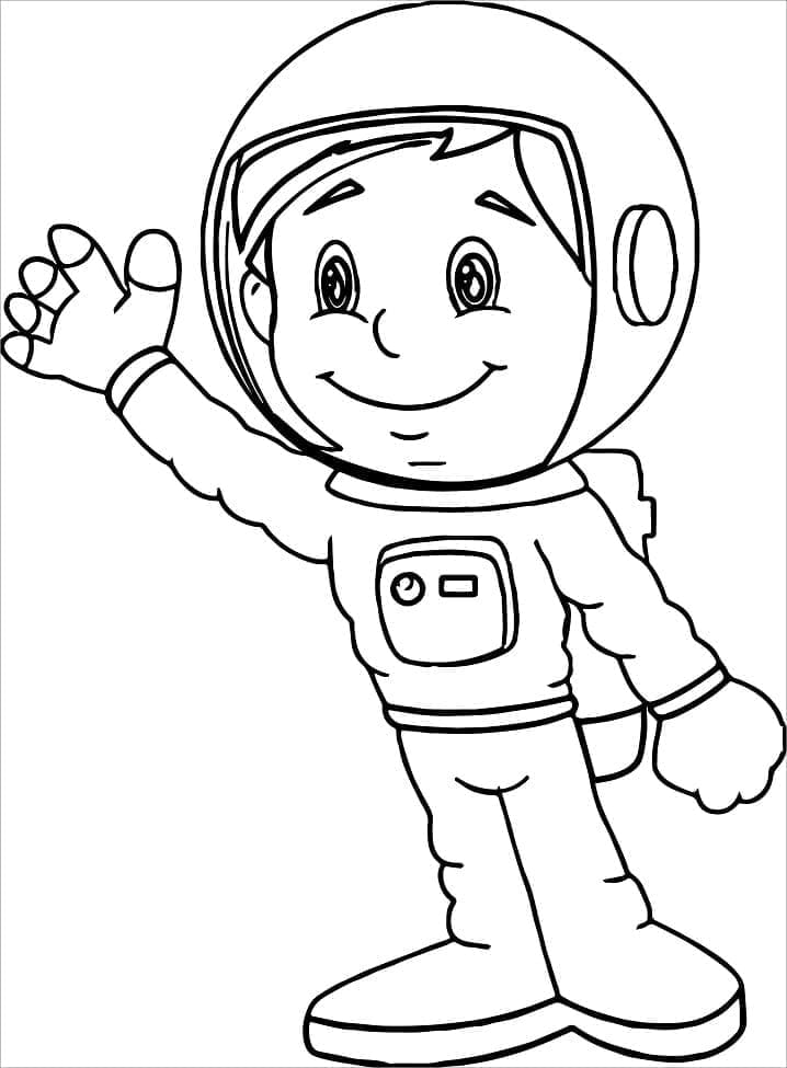 Úžasný Astronaut omalovánka