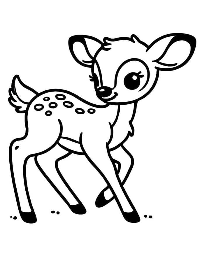 Úžasný Bambi omalovánka