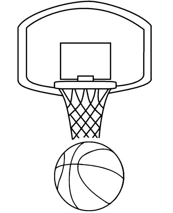 Úžasný Basketbal omalovánka