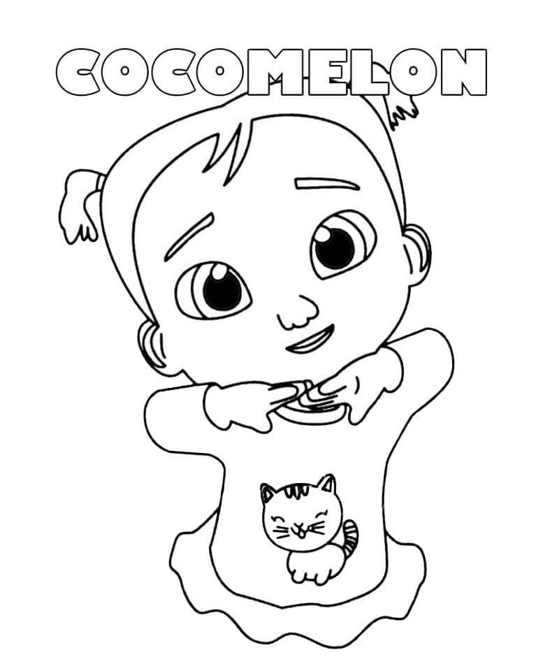 Úžasný Cocomelon omalovánka
