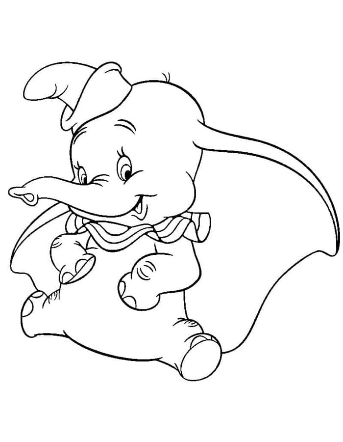 Úžasný Dumbo omalovánka