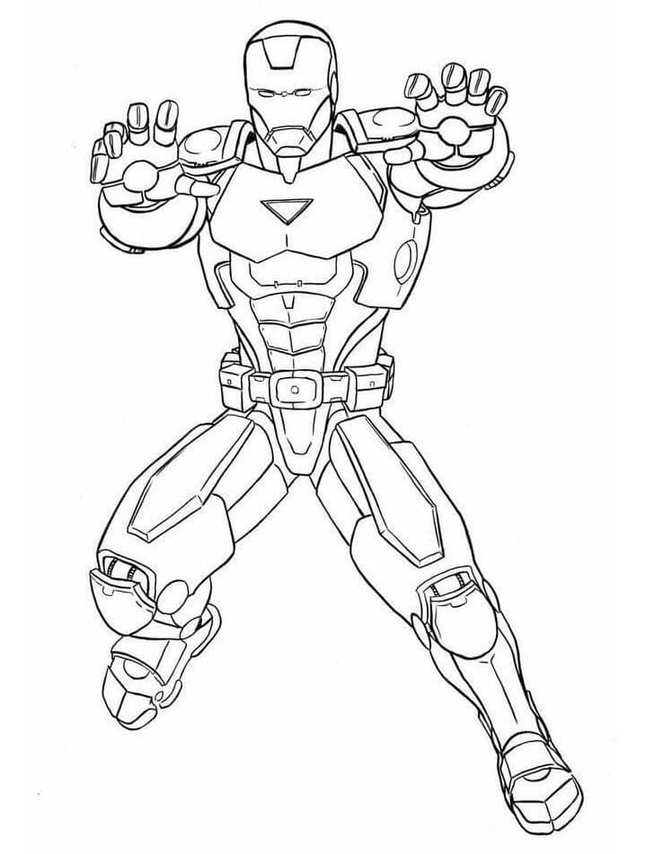 Iron Man omalovánky