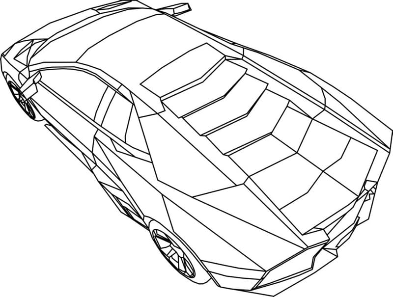 Úžasný Lamborghini omalovánka