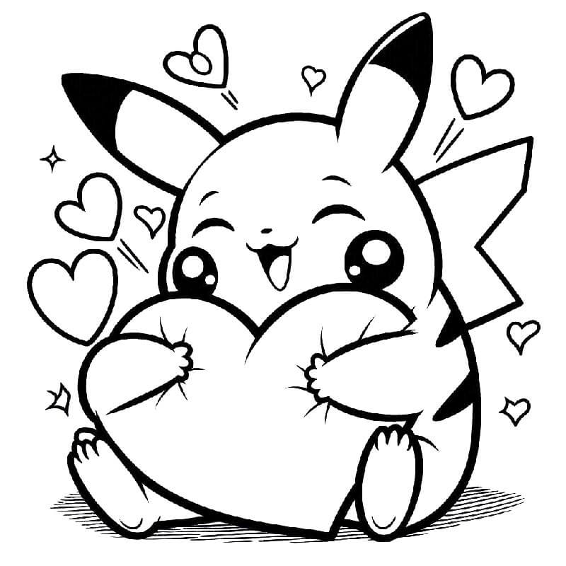 Úžasný Pikachu omalovánka