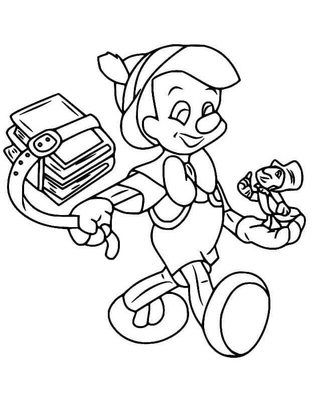 Úžasný Pinocchio omalovánka