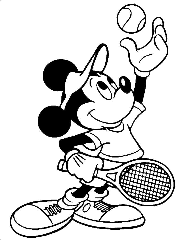 Úžasný Tenis omalovánka