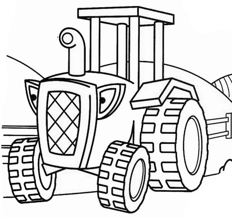 Úžasný Traktor omalovánka