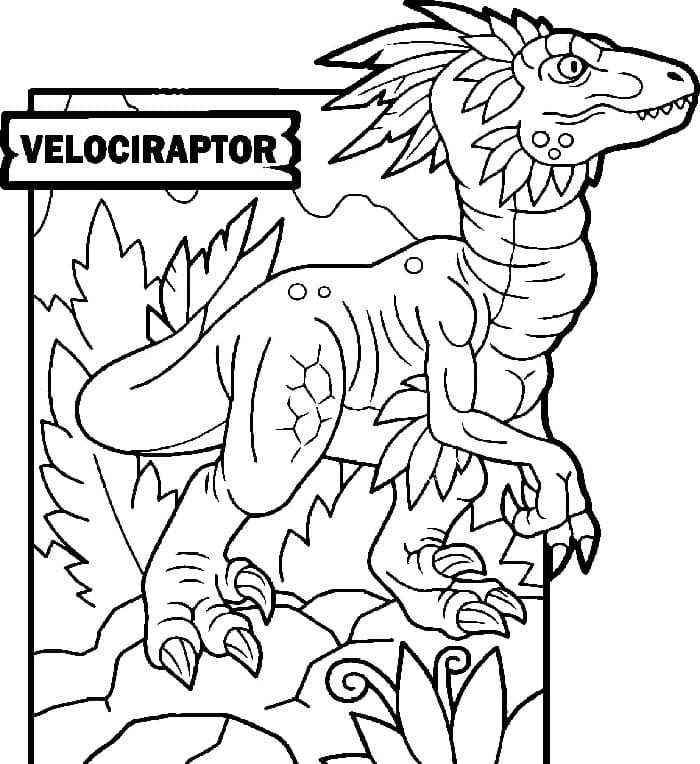 Velmi Jednoduchý Dinosaurus omalovánka