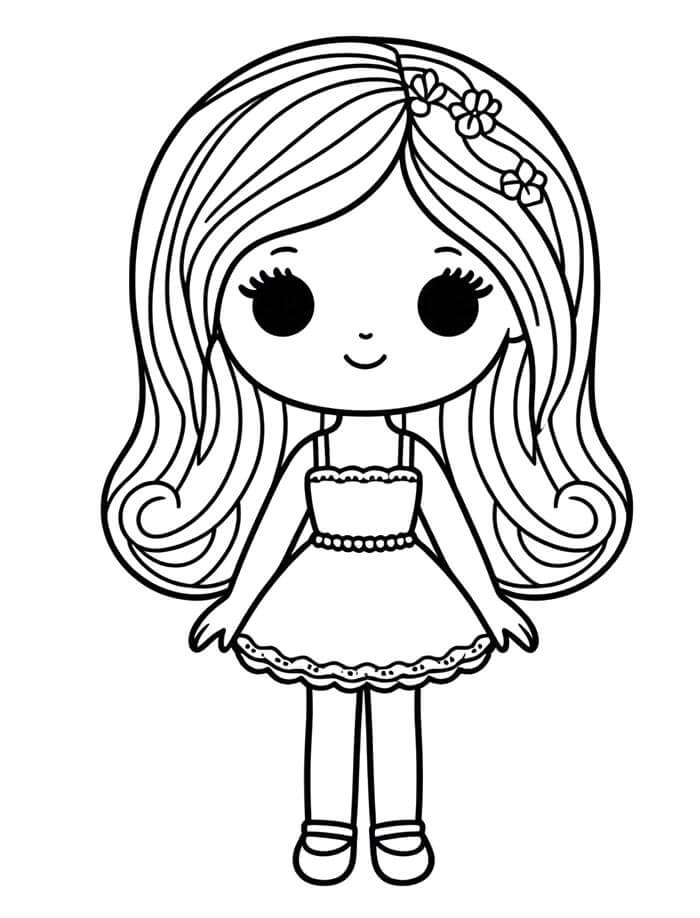 Velmi Roztomilá Barbie omalovánka