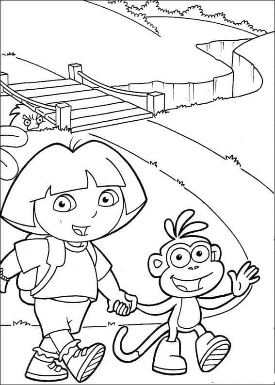Velmi Roztomilá Dora Průzkumnice omalovánka