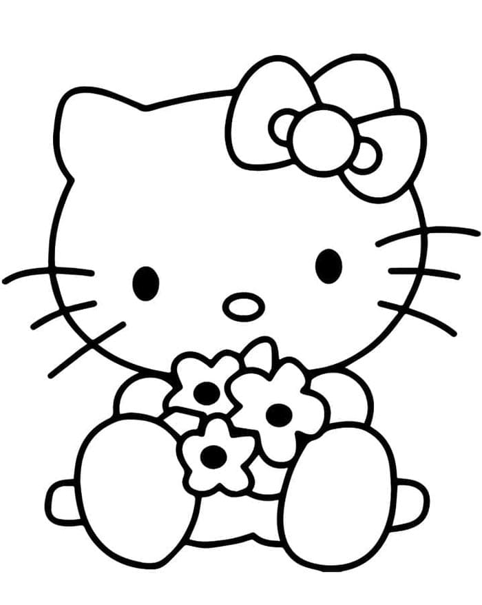 Velmi Roztomilá Hello Kitty omalovánka