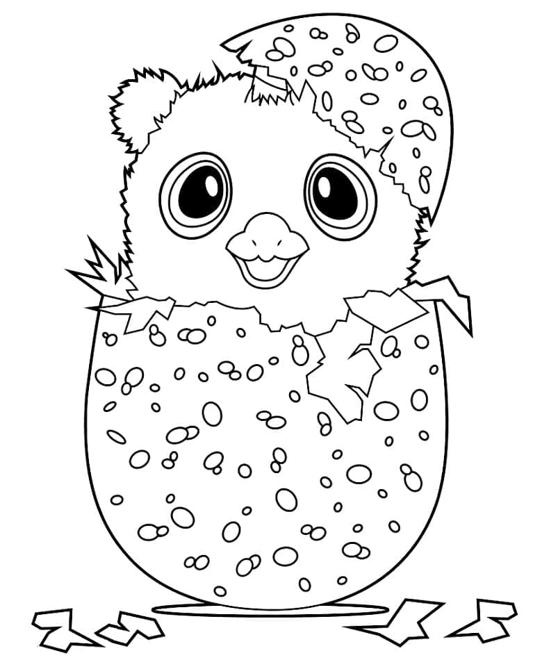 Velmi Roztomilé Hatchimals omalovánka