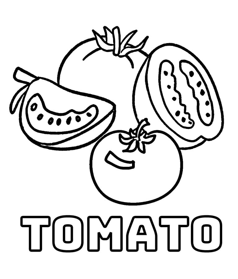 Velmi Roztomilé Rajče omalovánka