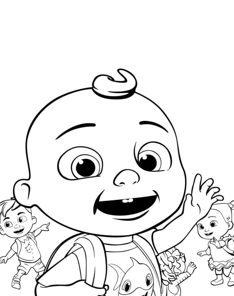 Velmi Roztomilý Cocomelon omalovánka