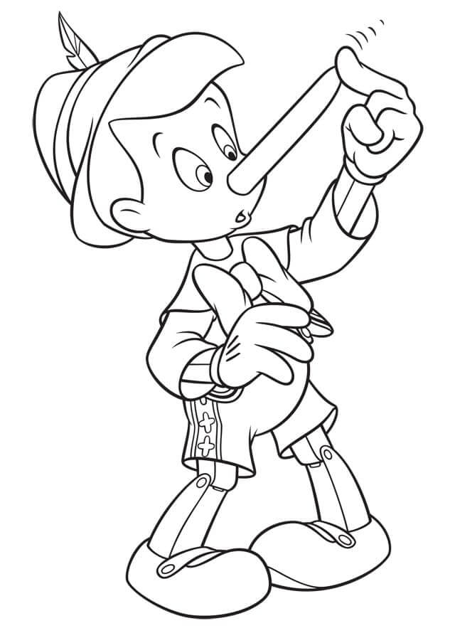 Velmi Roztomilý Pinocchio omalovánka
