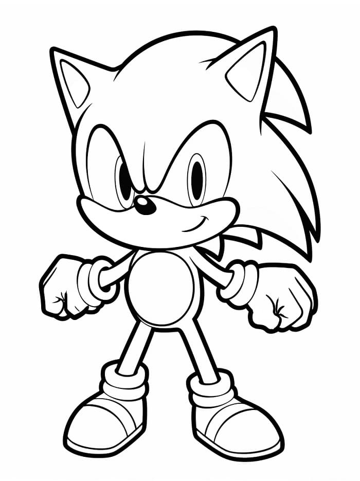 Velmi Roztomilý Sonic omalovánka