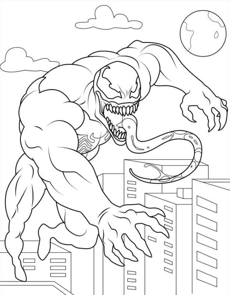 Venom Obrázek omalovánka