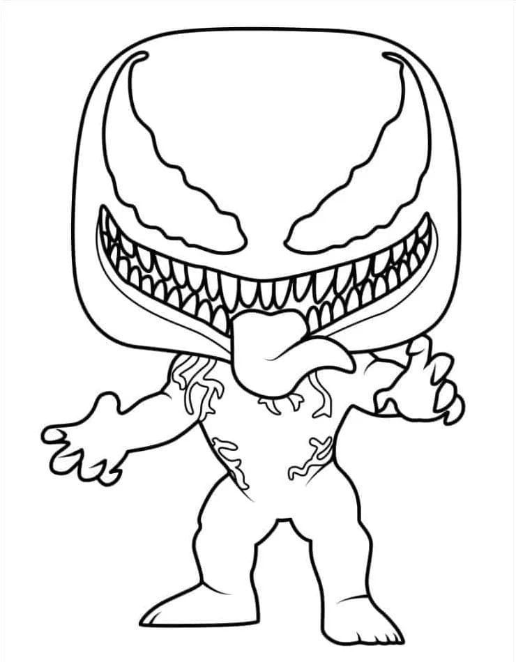 Venom Superhrdina omalovánka