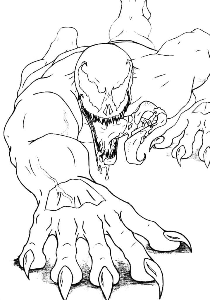 Venom pro 6leté Děti omalovánka