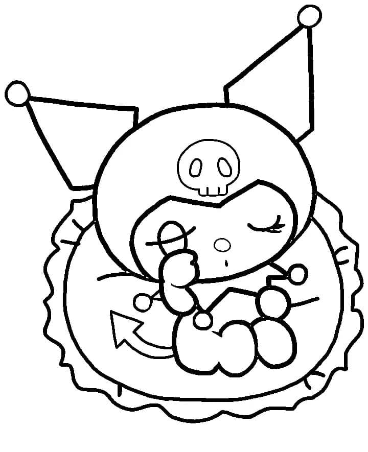 Veselá Kuromi omalovánka