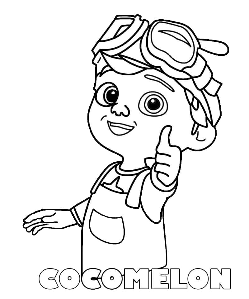 Veselý Cocomelon omalovánka