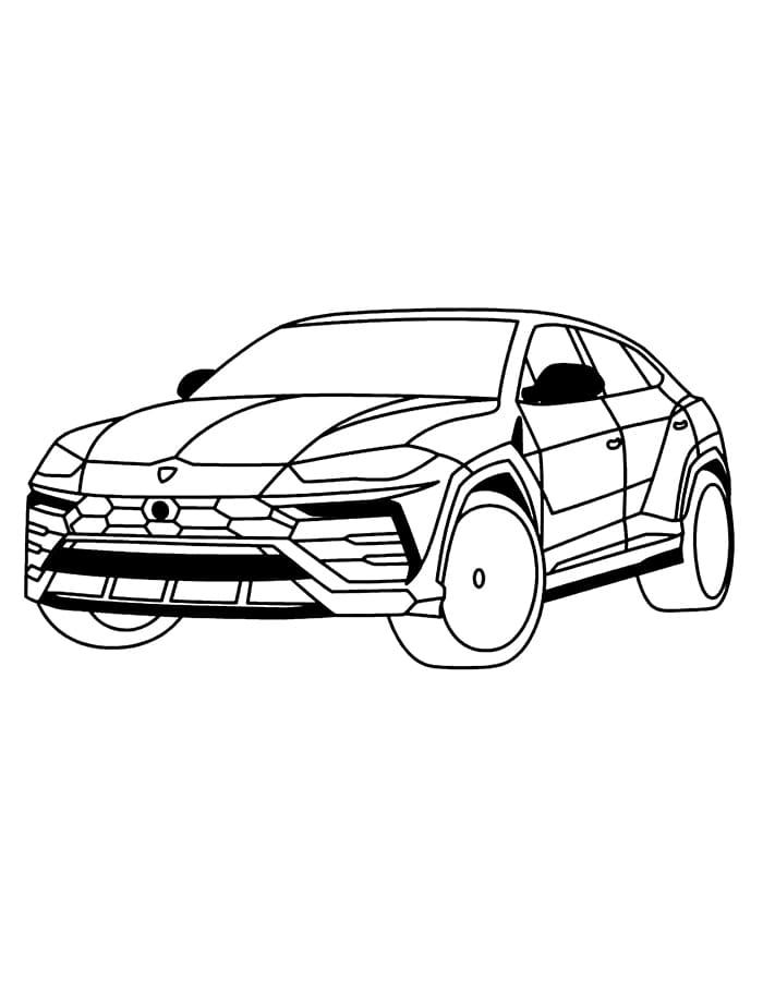 Vozidlo Lamborghini omalovánka