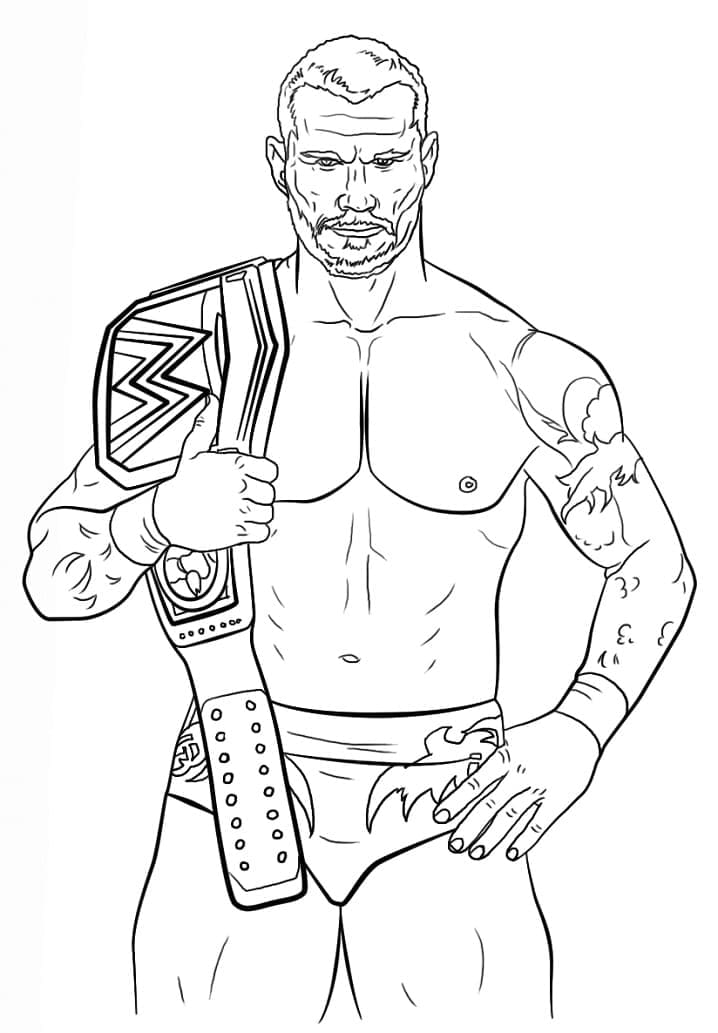 WWE (2) omalovánka