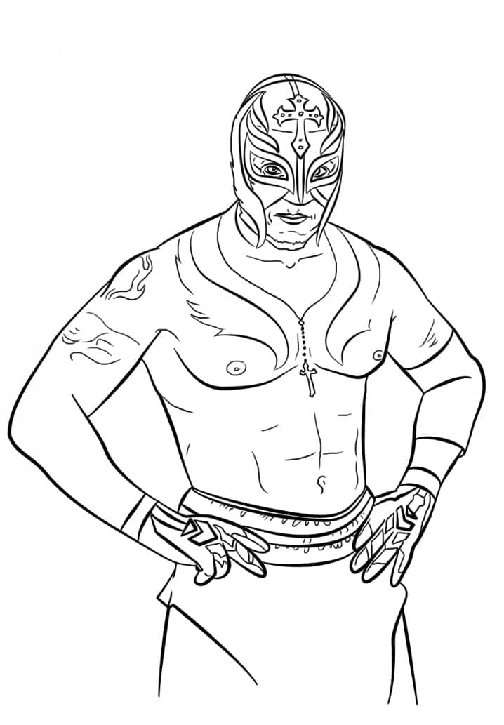 WWE (3) omalovánka