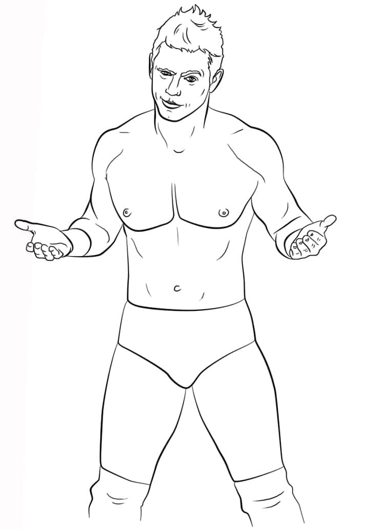WWE Obrázek omalovánka