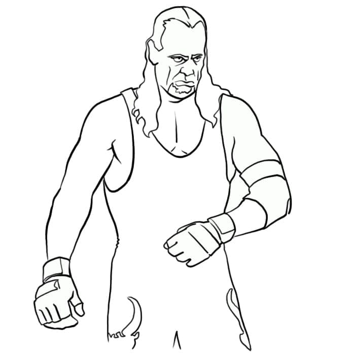 WWE Tisknutelné Zdarma omalovánka