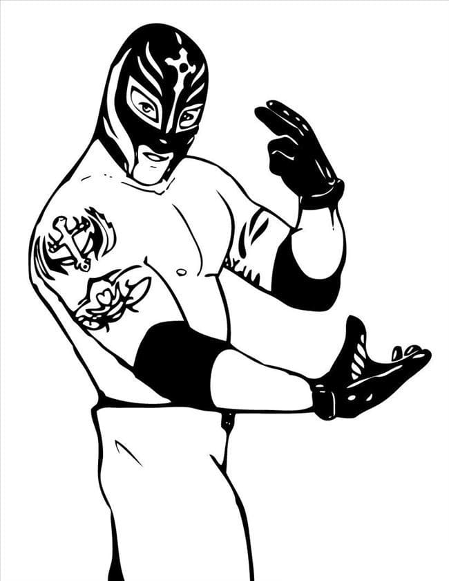 WWE Zdarma Tisknutelné omalovánka